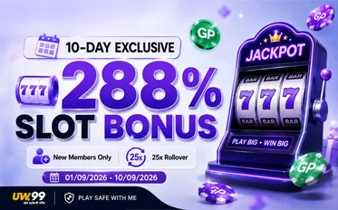 🎰 सीमित समय के लिए 288% विशेष स्लॉट बोनस!